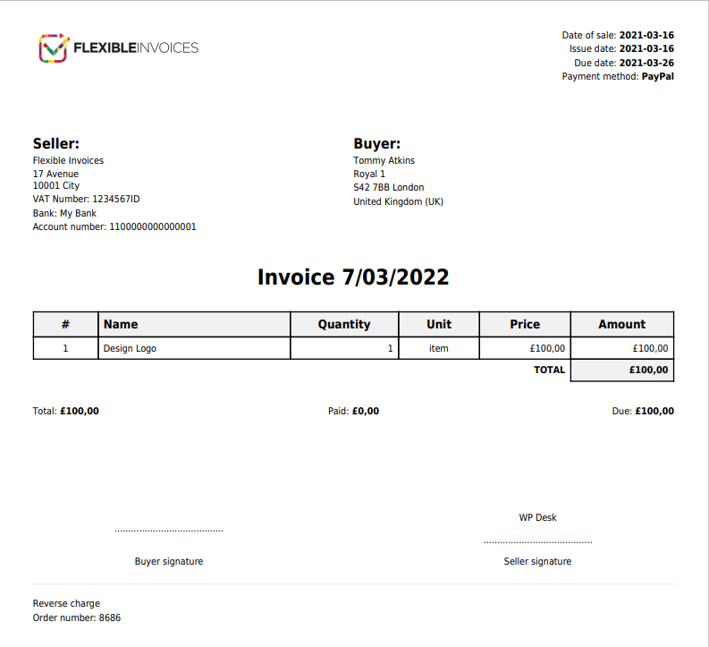 WooCommerce VAT Invoice To Uk After Brexit