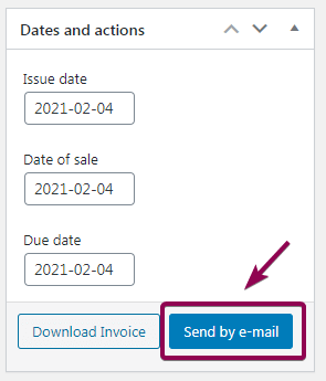 Flexible PDF Invoices in WooCommerce Send Invoice manually