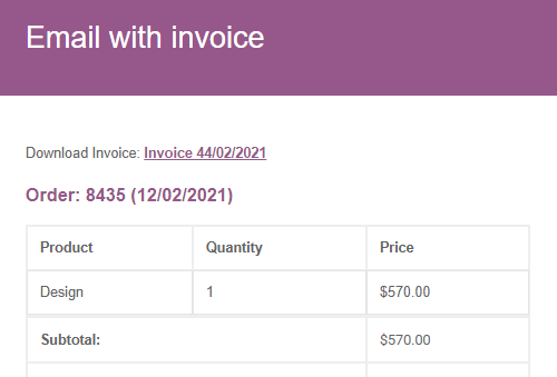 The Plugin Will Send The Invoice To A Customer