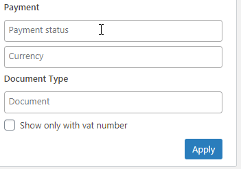 Filter PDF invoices in WooCommerce with the Advanced Filters add-on for Flexible Invoices