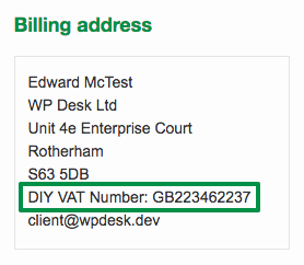 Diy Vat Number In A Woocommerce Email