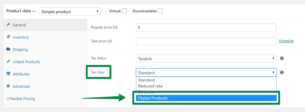 Digital Products Tax Class How To Add It To A Woocommerce Product