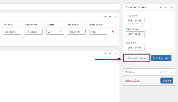 Flexible Invoices Woocommerce Download Invoice Pdf