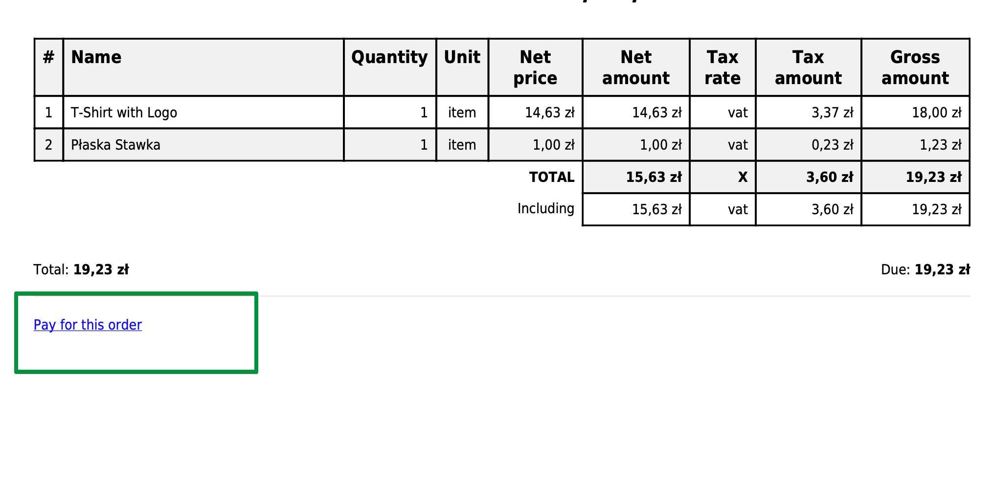 Payment Link On The Pdf Invoice In Woocommerce