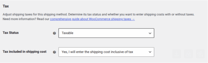 WooCommerce Shipping Tax