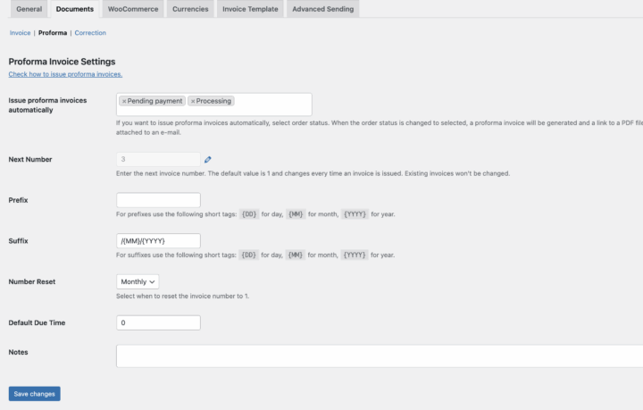fi-proforma-settings