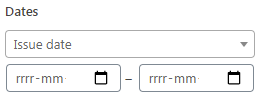 Flexible Invoices Advanced Filters Dates