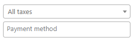 Flexible Invoices Advanced Filters Taxes