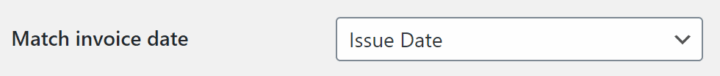 Flexible Invoices Advanced Reports Match Invoice Date