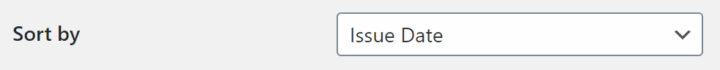Flexible Invoices Advanced Reports Sort By